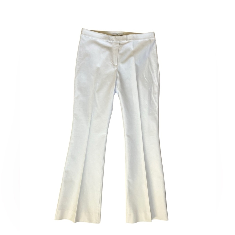 Derek Lam 10 Crosby White Slight Flare Trouser Size 2